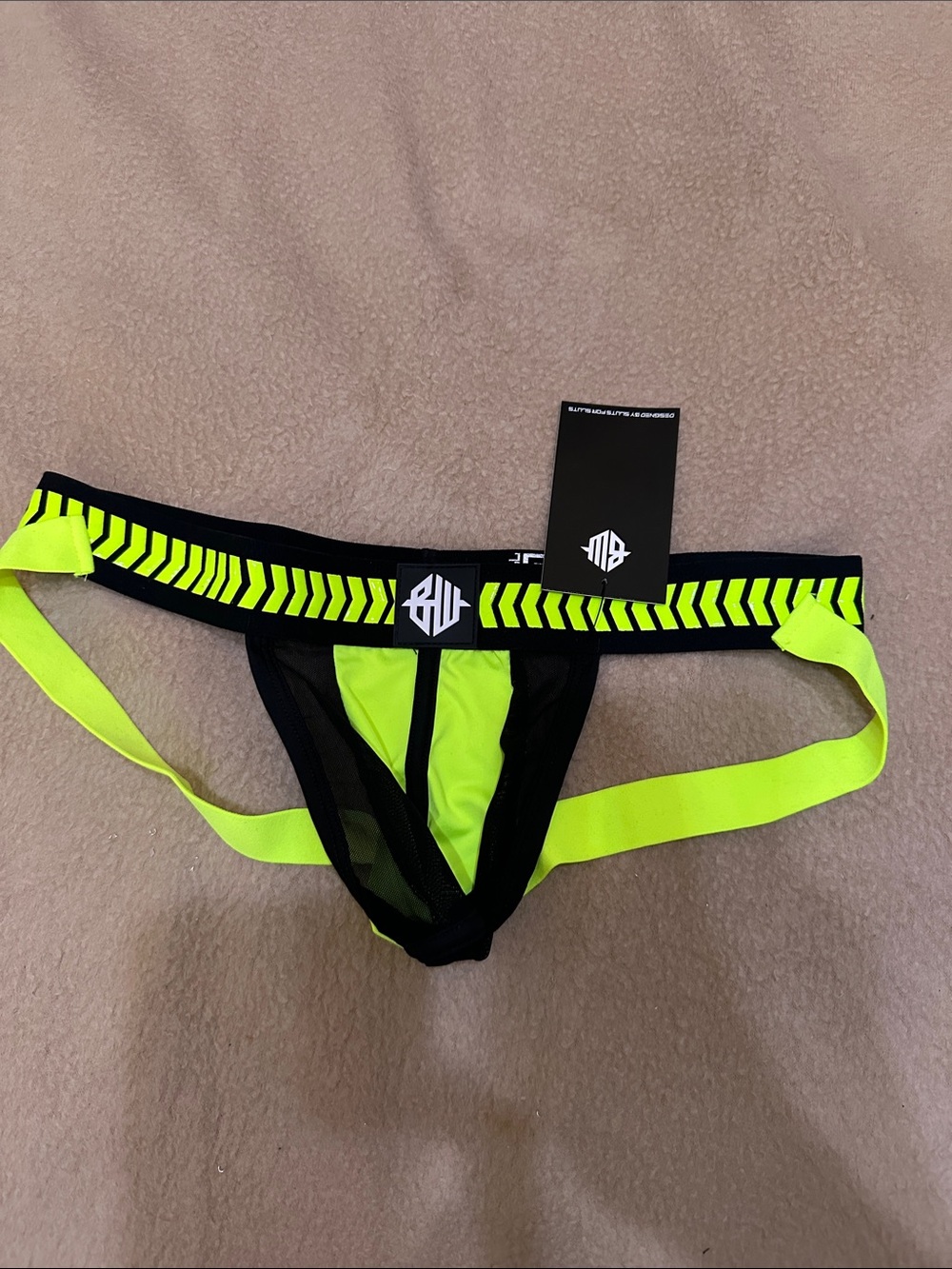 Breedwell Neon Yellow & Black Daycrawler Jockstrap
